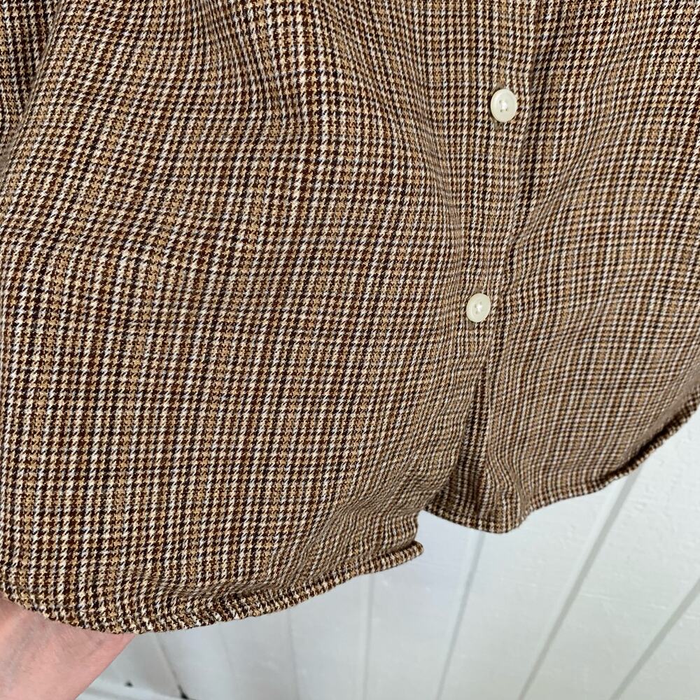 Pendleton Brown Checkered Button Down Shirt - image 2